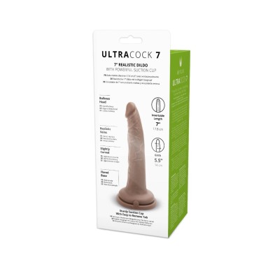 Realistyczny silikonowy penis z przyssawką 18 cm